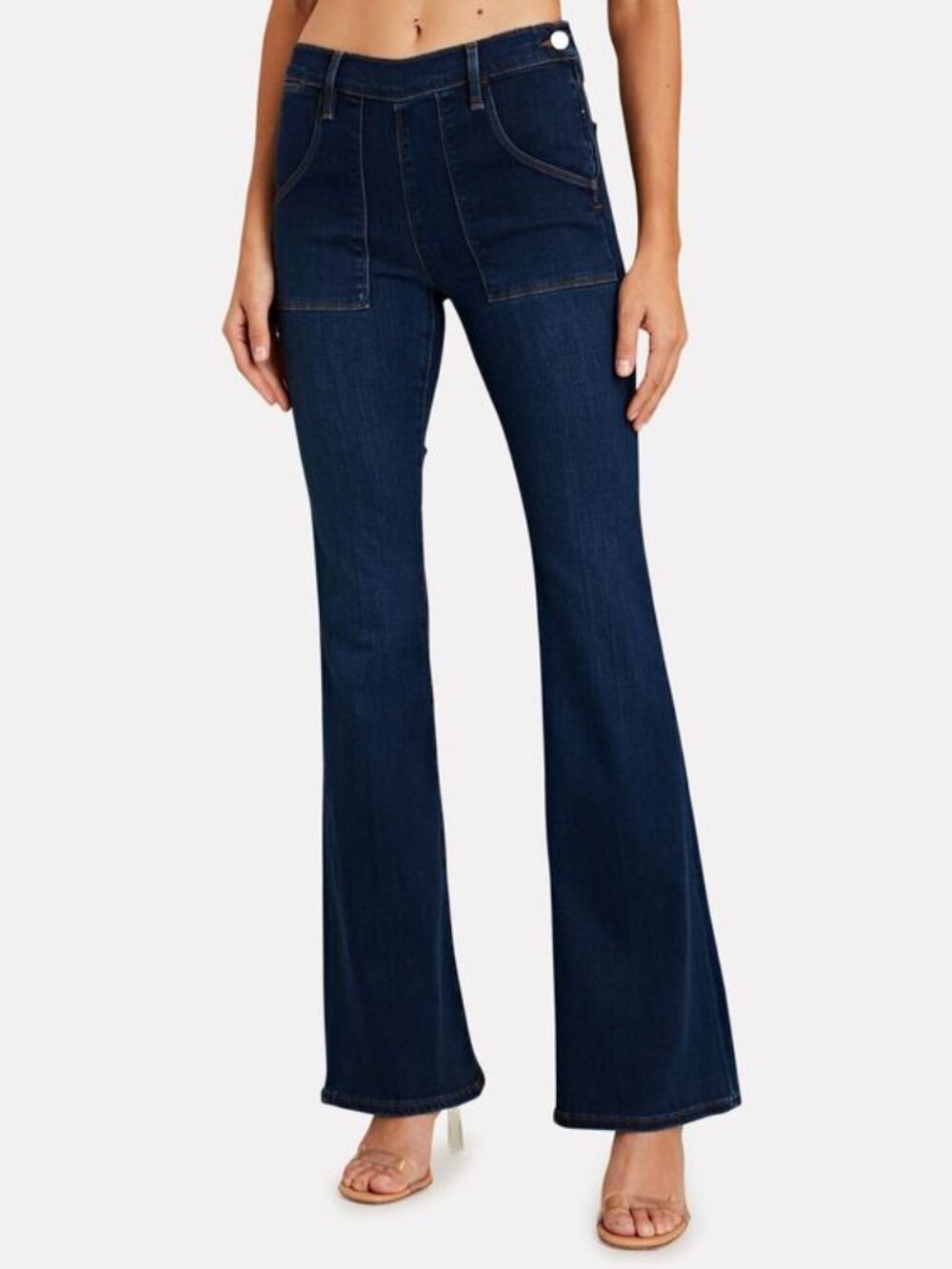 Frame Flared Dark Jeans - FRAME Denim Le Flare de Francoise Jeans